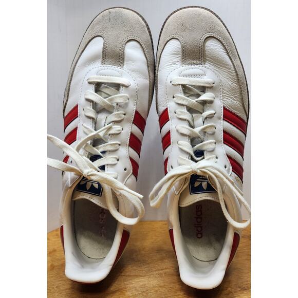 Adidas Samba OG White Victory Red Sneakers Shoes Mens Size 13 EUC main image 7